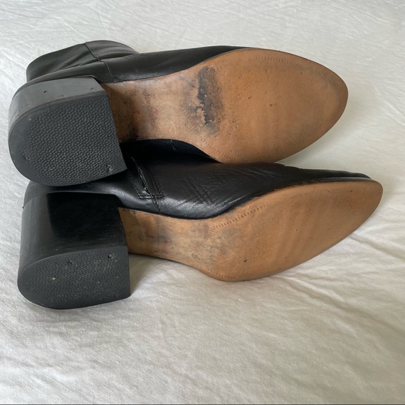 Sam Edelman Joey Bootie in Black Leather - Picture 7 of 7